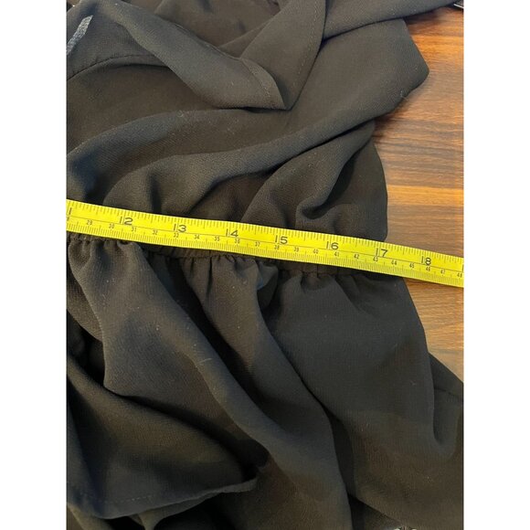 Boohoo NWT Split Maxi Beach‎ Dress L Black Womens Resort Spring Break Vacation - Picture 6 of 8